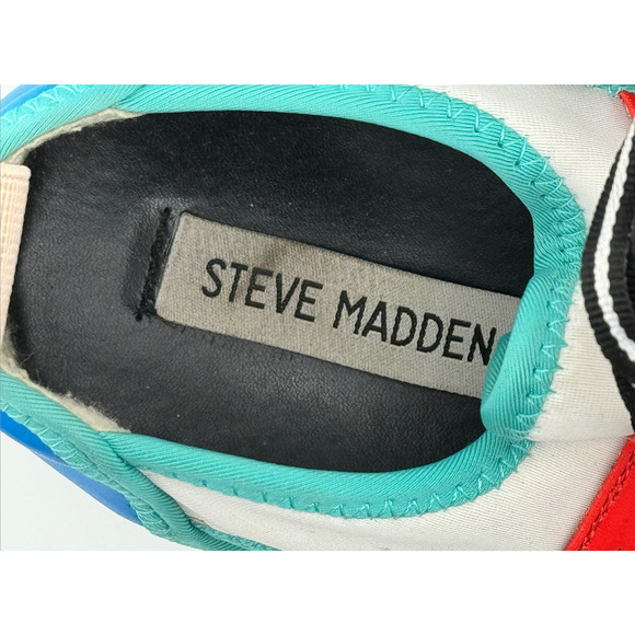 GUC Steve Madden Arctic Fashion Sneaker Colorblock Cutout Colorful Walking Shoes - Picture 16 of 16